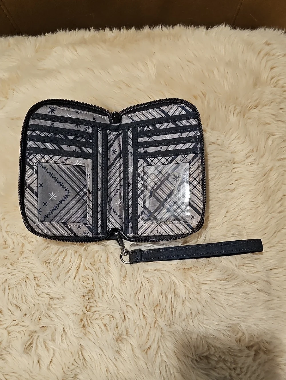 Lug RFID Quilted Wristlet Wallet Rodeo 2 Heather Indigo